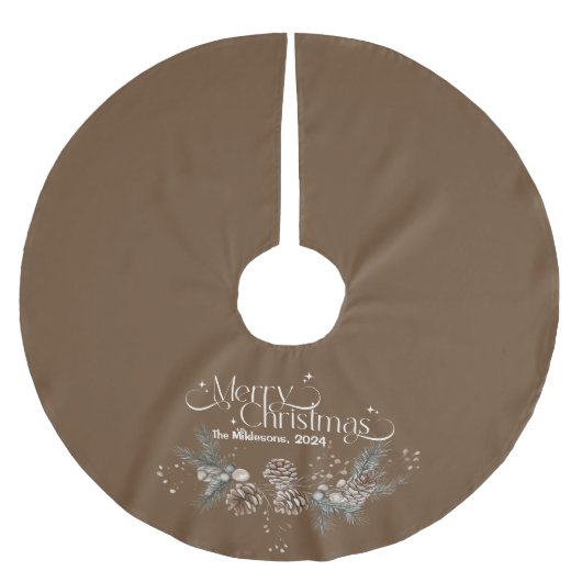 Gezellige feestelijke rustieke kerst kerstboom rok (Voorkant)