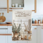 Gezellige feestelijke rustieke kerst theedoek<br><div class="desc">Breng vakantiewarmte naar uw keuken met onze gezellige feestelijke rustieke Kerst Keuken Handdoek! Met een charmant rustiek ontwerp met feestelijke accenten, is deze handdoek de perfecte mix van stijl en bruikbaarheid voor het vakantieseizoen. Gemaakt van zachte, absorberende stof, het is ideaal voor het drogen van gerechten, het opruimen van morsen,...</div>