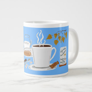 Gezellige Finse Noordse koffiemorgen Grote Koffiekop