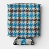 Gezellige flanel stof, texturele achtergrond. blikjeskoeler (Voorkant)