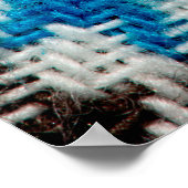 Gezellige flanel stof, texturele achtergrond. poster (Hoek)
