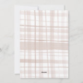 Gezellige Flanelen Kerst Foto Feestdagenkaart (Achterkant)