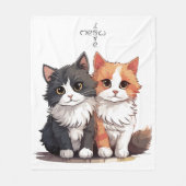 Gezellige fleece babydeken deken (Voorkant)