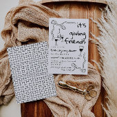 Gezellige Friendsgiving-dineruitnodiging Kaart