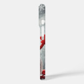 Gezellige Gebreide Sneeuwman Rode Sjaal Sneeuwvlok Case-Mate iPhone Case (Achterkant / Links)