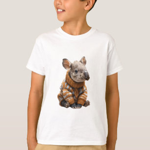 Gezellige Gebreide Trui Tapir Kalf Kinderen T-shirt