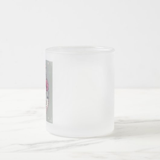 Gezellige geest - Halloween Cheerleader Matglas Koffiemok (Center)