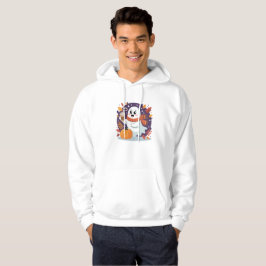 Gezellige Geest met Pompoen Latte – Herfst Hallowe Hoodie