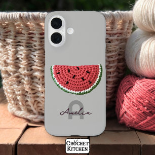 Gezellige Gehaakte Watermeloen Fruit Esthetisch In iPhone 16 Hoesje
