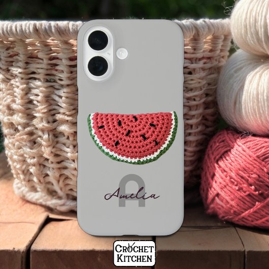 Gezellige gehaakte watermeloen fruit esthetische m Case-Mate iPhone case