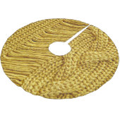 Gezellige gele trui: getextureerde achtergrond kerstboom rok (Gekanteld)