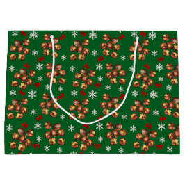 Gezellige geroosterde kastanjes en sneeuwvlokken w groot cadeauzakje