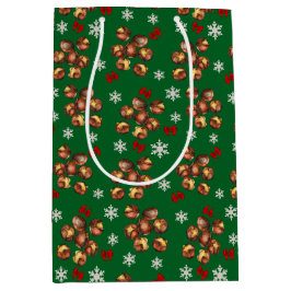 Gezellige geroosterde kastanjes en sneeuwvlokken w medium cadeauzakje