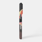 Gezellige geschilderde kat en persoon illustratie iPhone hoesje (Rechterkant)