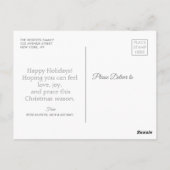 gezellige gezamenlijke familiefoto collage vakanti briefkaart (Achterkant)