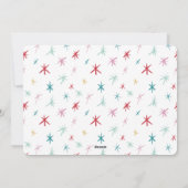 GEZELLIGE GEZINSFOTO moderne elegante icoon kleurr Feestdagenkaart (Achterkant)