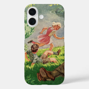Gezellige gezinsuitstap onder een schaduwrijke boo iPhone 16 hoesje