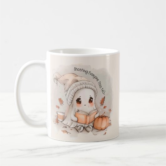 Gezellige Ghost Reading met Pumpkin Spice & Herfst Koffiemok (Links)