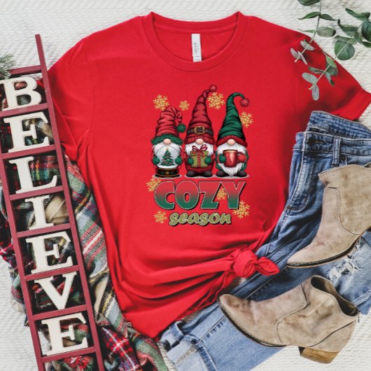 Gezellige Gnomes Kerst T-shirt