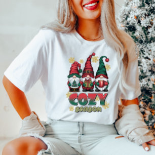 Gezellige Gnomes Kerst T-shirt