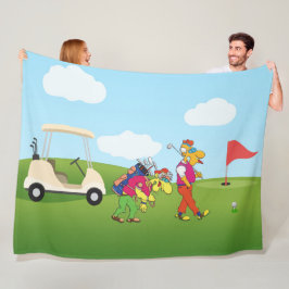Gezellige Golf Fleece Deken