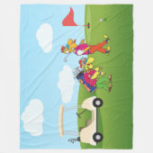 Gezellige Golf Fleece Deken (Voorkant)