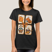 Gezellige Goose Pumpkin Herfst Herfst Thanksgiving T-shirt (Voorkant)