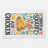 Gezellige grappige keukendroogdoek theedoek (Horizontaal)