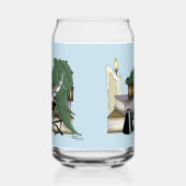 Gezellige Groene Whimsical Slaande Draak Boekenlie Blikvorm Glas (Links)
