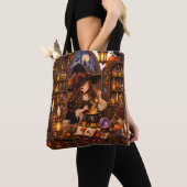 Gezellige Halloween Apotheek Heks Tote Bag (Dichtbij)