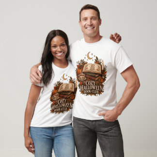 Gezellige Halloween Boekclub Donkere Academie Herf T-shirt