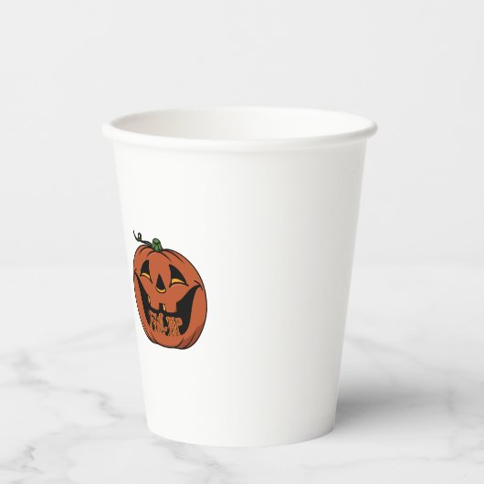 Gezellige Halloween Papieren Bekers (Voorkant)