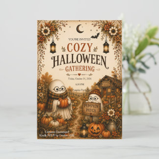 Gezellige Halloween-vergadering Kaart