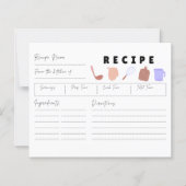 Gezellige hand-getrokken keuken essentials recept  (Voorkant)