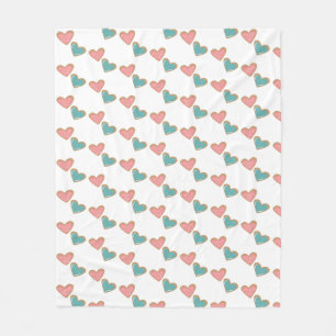 Gezellige hart-patroon deken