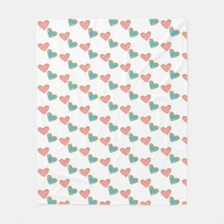 Gezellige hart-patroon deken