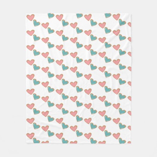 Gezellige hart-patroon deken (Voorkant)