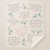 Gezellige Healing Geschriften Gebed I Christelijk  Sherpa Deken (Voorkant)