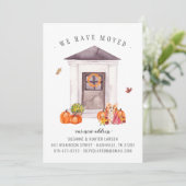 Gezellige Herfst | Aankondiging van verhuizing naa (Staand voorkant)