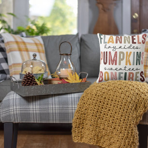 Gezellige Herfst Accent Bonfire, Pompoen Patch Kussen