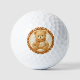 Gezellige herfst baby shower | Neutrale crème & or Golfballen