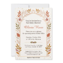 Gezellige herfst baby shower viering