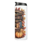 Gezellige herfst bibliotheek koffie thermosfles (Geroteerd rechts)