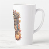 Gezellige herfst bibliotheek koffiebeker — Boek ho Latte Mok (Rechts)