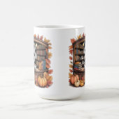 Gezellige herfst bibliotheek koffiemok — Boek hoek (Center)