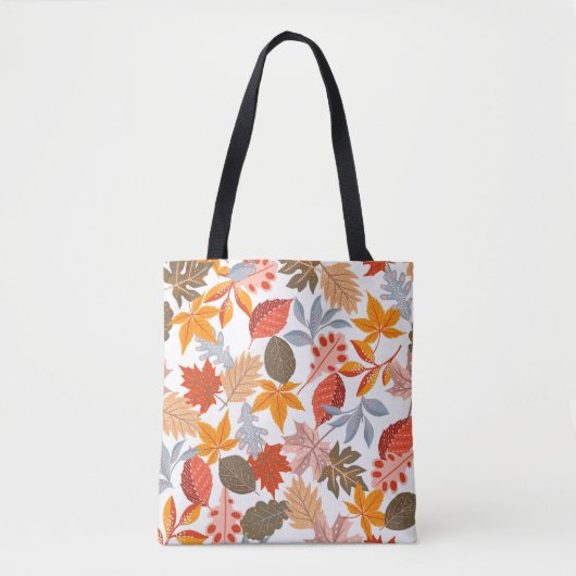 Gezellige herfst bladeren schattig patroon tote bag (Voorkant)