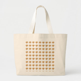 Gezellige herfst bladpatroon esthetisch ontwerp grote tote bag