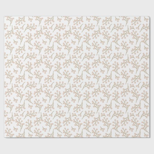 Gezellige herfst  bloemen cadeaupapier (Vlak)