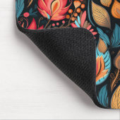 Gezellige herfst bloemenprint digitale volkskunst muismat (Hoek)