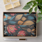 Gezellige herfst bloemenprint digitale volkskunst tissuepapier (Geschenk)